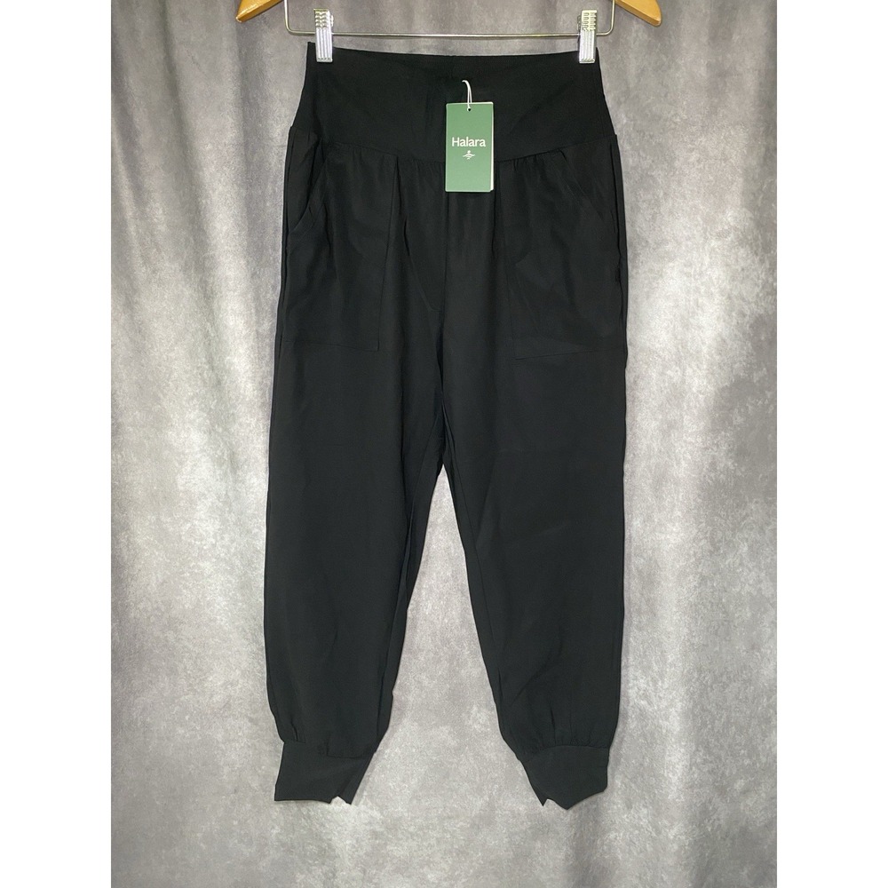 New Halara High-Waisted Full length Joggers Womens Size XS Black Gym Athleisure